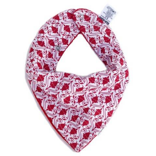 Babador Bandana - Arabescos Vermelhos - BazarBizarro