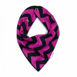 Babador Bandana - Chevron Pink e Preto - BazarBizarro